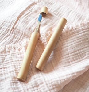 Bamboo Toothbrush + Travel Case (2-pack)