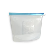 Load image into Gallery viewer, Silicone Storage Bags Blue Medium
